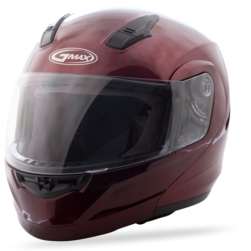 GMAX MD-04 MODULAR HELMET WINE RED 2X G104108