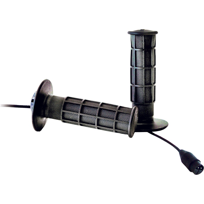 A'ME HEATED FULL WAFFLE GRIPS BLACK AGHMCFWB17