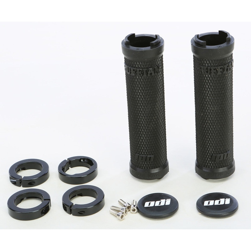 ODI RUFFIAN NO FLANGE LOCK-ON GRIP BLACK/BLACK 130MM L31RFB-B