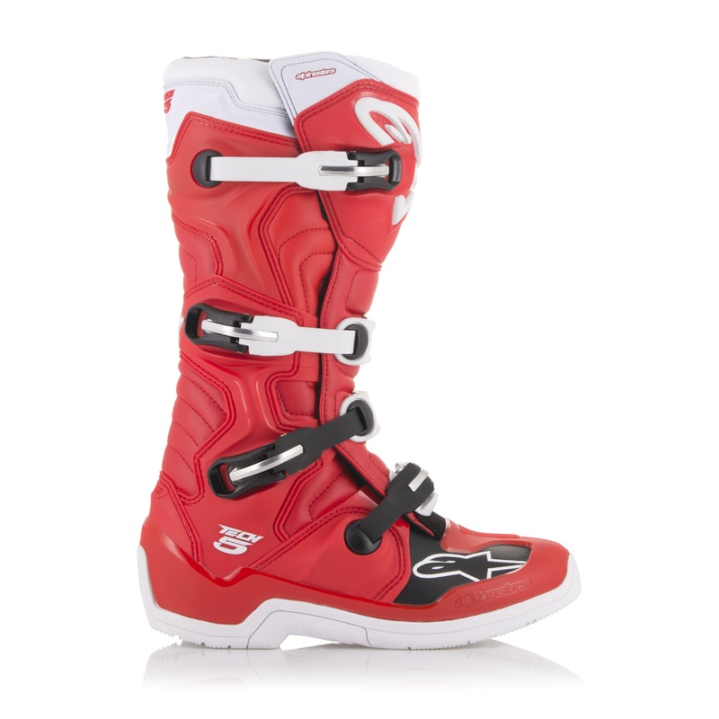 ALPINESTARS TECH 5 BOOTS RED/WHITE SZ 07 2015015-32-7