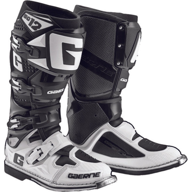 GAERNE SG-12 BOOTS BLACK/WHITE SZ 14 2174-014-014