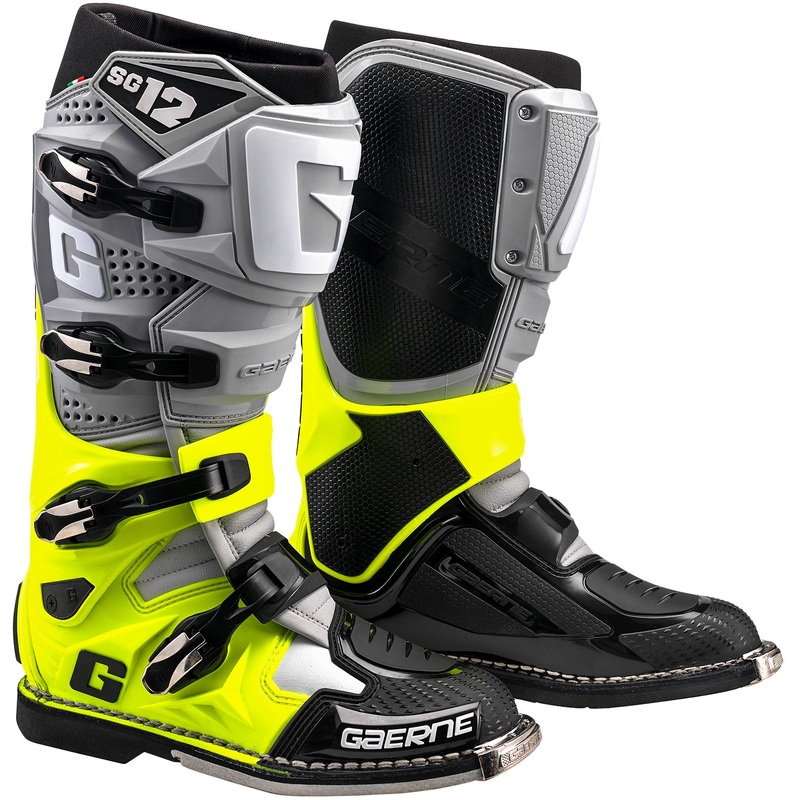 GAERNE SG-12 BOOTS GREY/YELLOW FLUO/ BLACK SZ 11 2174-079-11