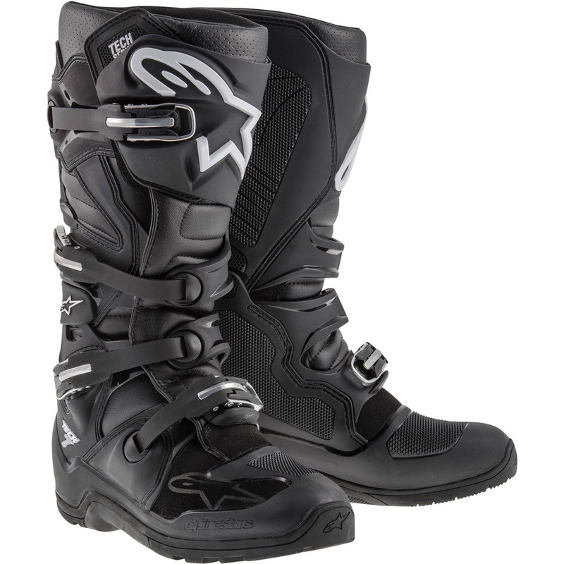 ALPINESTARS TECH 7 ENDURO BOOTS BLACK SZ 08 2012114-10-8