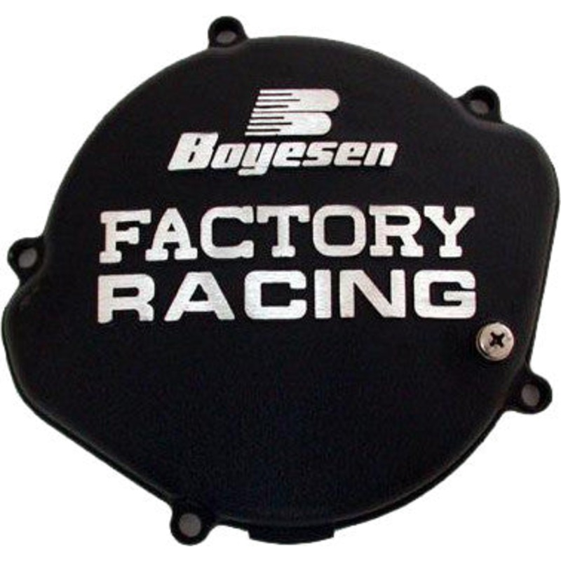 BOYESEN FACTORY RACING CLUTCH COVER BLACK CC-01AB