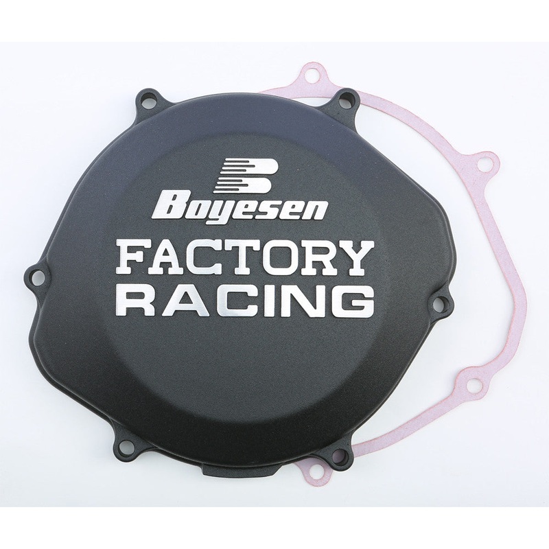 BOYESEN FACTORY RACING CLUTCH COVER BLACK CC-02AB