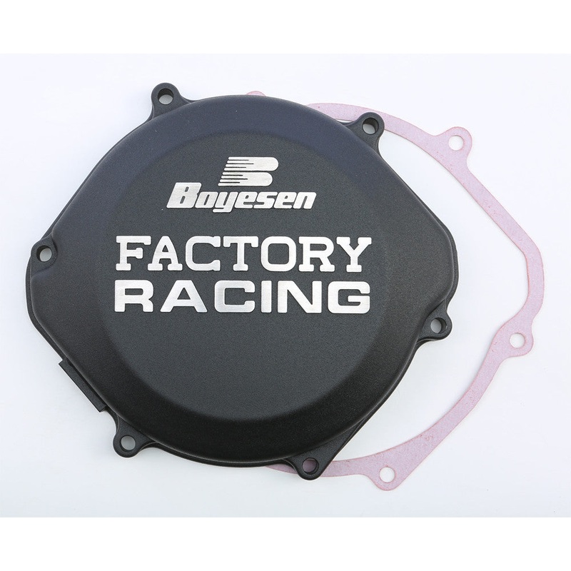 BOYESEN FACTORY RACING CLUTCH COVER BLACK CC-02B