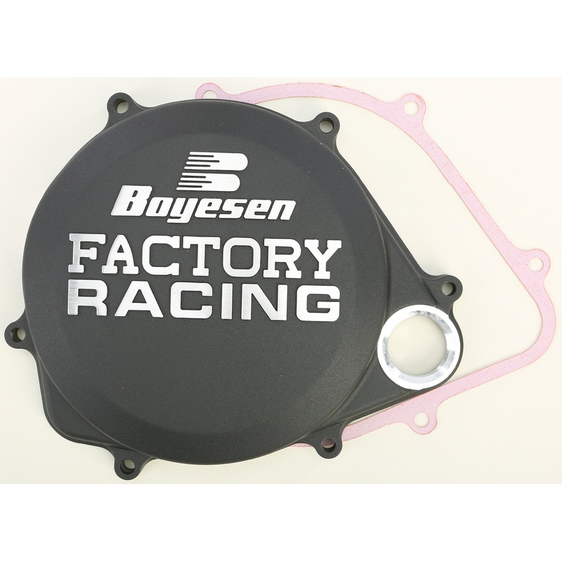 BOYESEN FACTORY RACING CLUTCH COVER BLACK CC-06CB