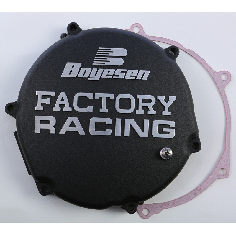 BOYESEN FACTORY RACING CLUTCH COVER BLACK CC-12AB