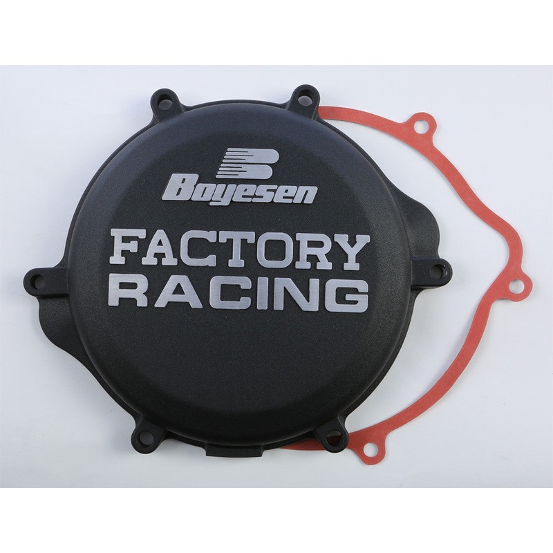 BOYESEN FACTORY RACING CLUTCH COVER BLACK CC-21AB