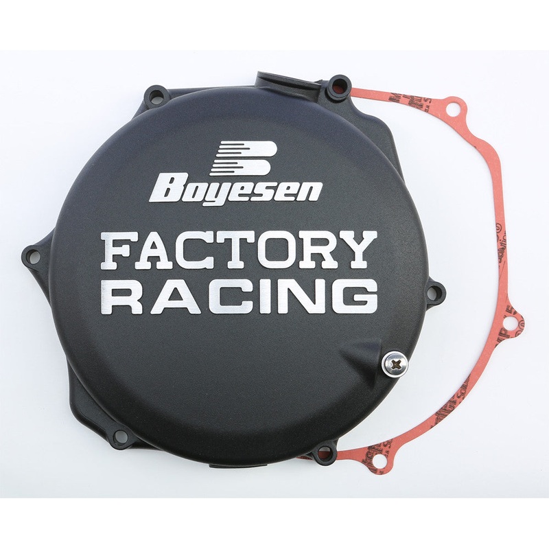 BOYESEN FACTORY RACING CLUTCH COVER BLACK CC-26AB