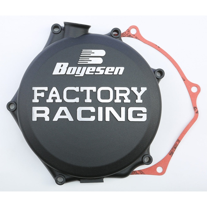 BOYESEN FACTORY RACING CLUTCH COVER BLACK CC-27AB