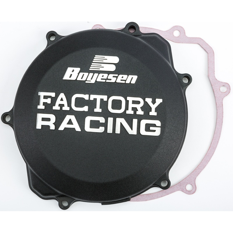 BOYESEN FACTORY RACING CLUTCH COVER BLACK CC-32AB