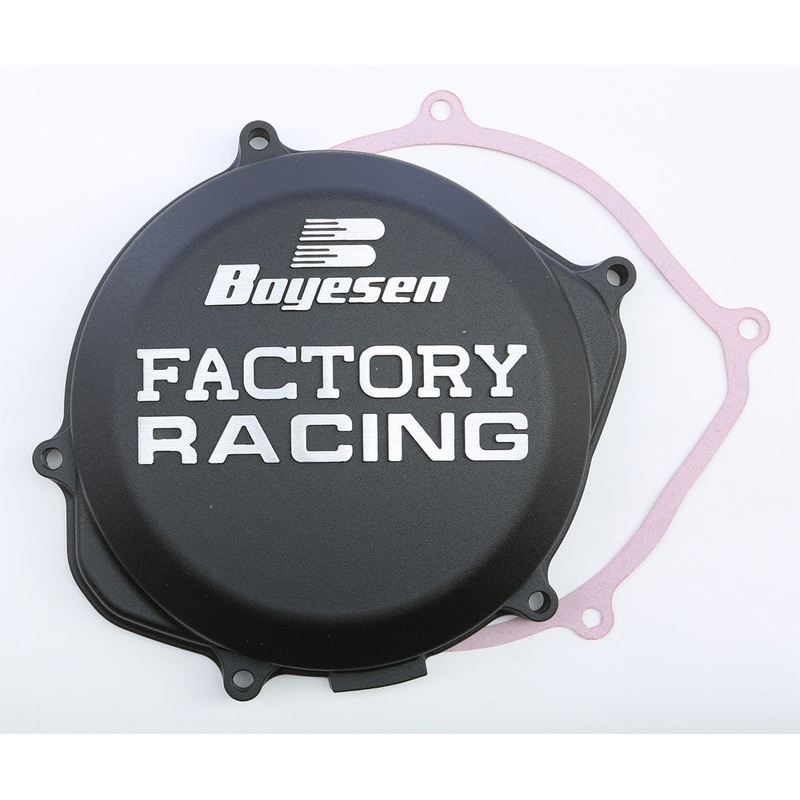 BOYESEN FACTORY RACING CLUTCH COVER BLACK CC-06AB