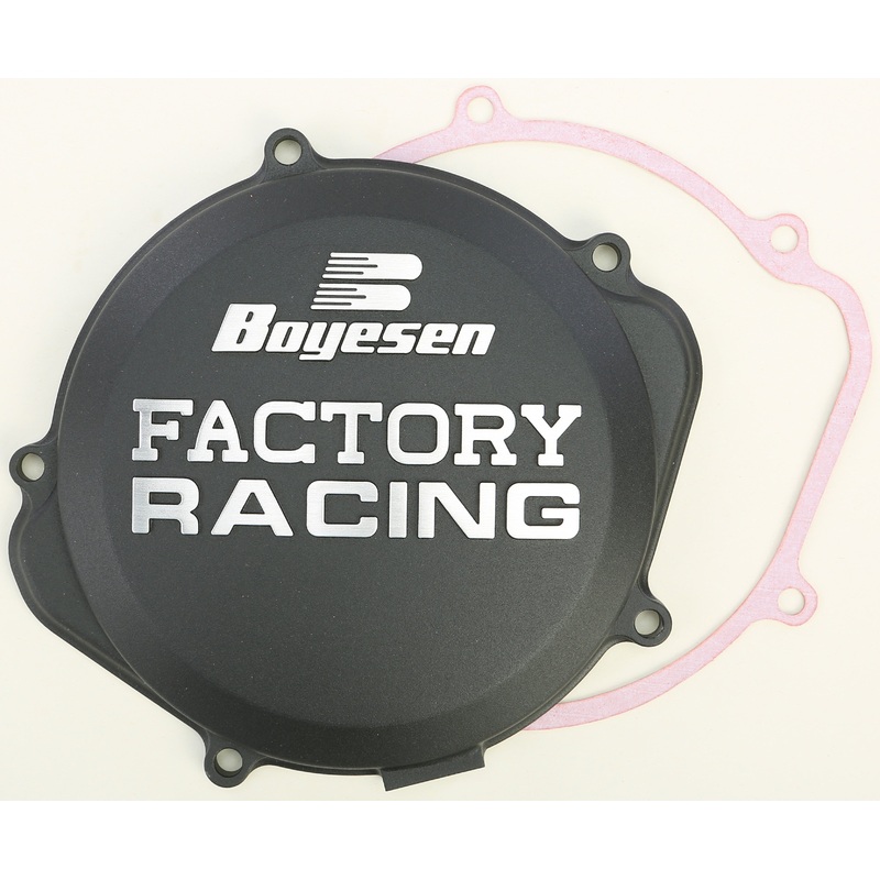 BOYESEN FACTORY RACING CLUTCH COVER BLACK CC-07B