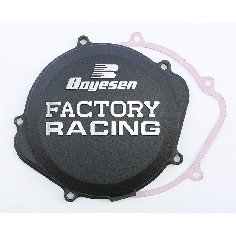 BOYESEN FACTORY RACING CLUTCH COVER BLACK CC-07XB
