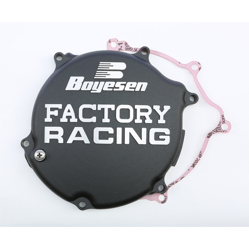 BOYESEN FACTORY RACING CLUTCH COVER BLACK CC-11AB