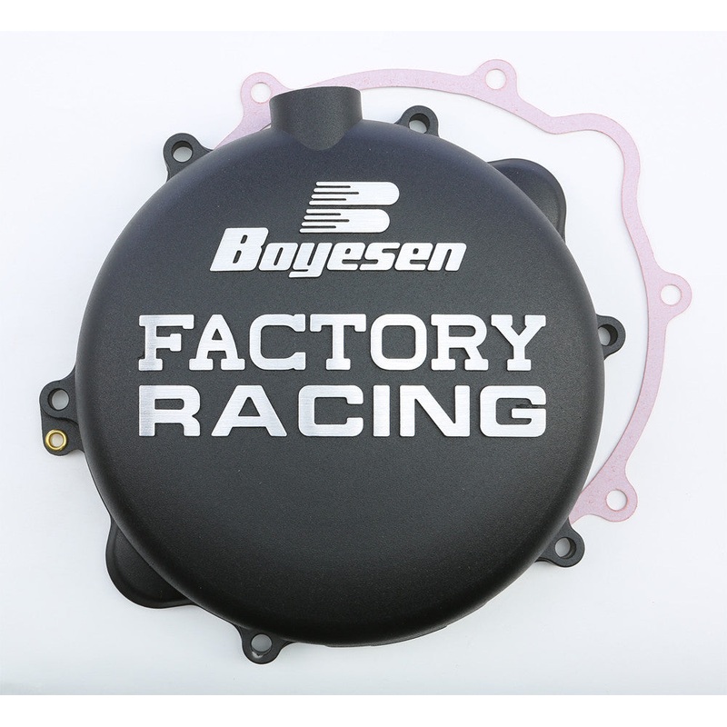 BOYESEN FACTORY RACING CLUTCH COVER BLACK CC-42B