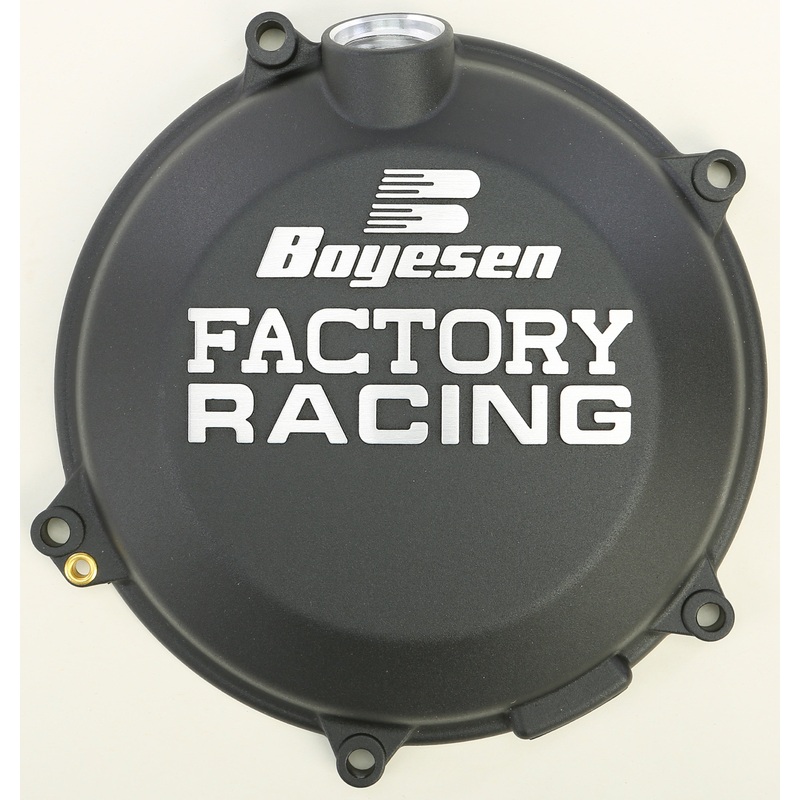 BOYESEN FACTORY RACING CLUTCH COVER BLACK CC-45AB