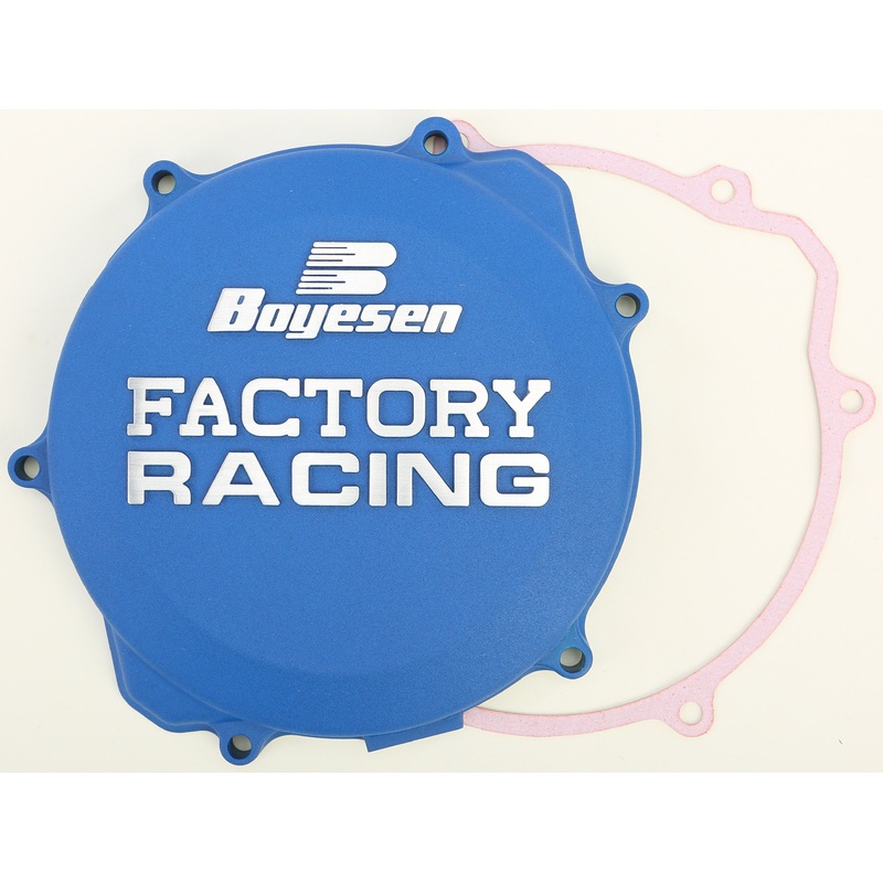 BOYESEN FACTORY RACING CLUTCH COVER BLUE CC-32AL