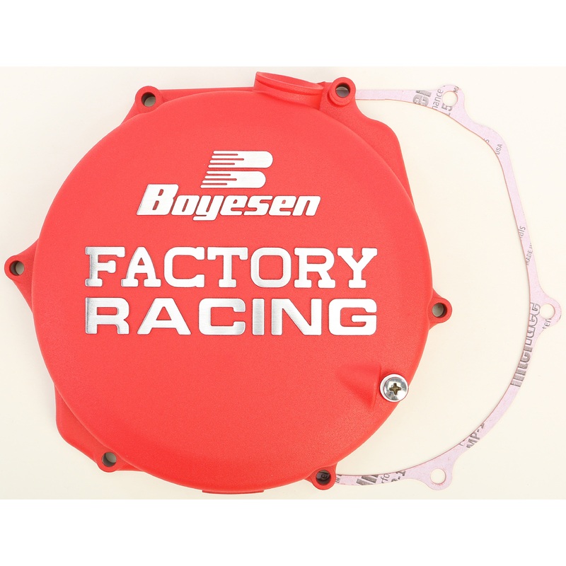 BOYESEN FACTORY RACING CLUTCH COVER RED CC-26AR