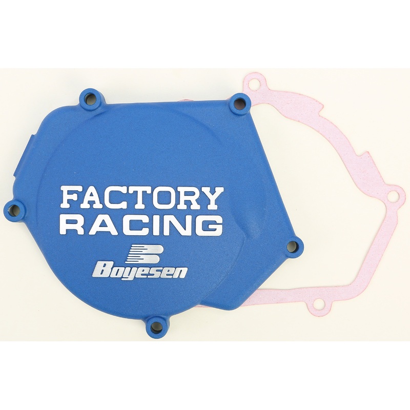 BOYESEN FACTORY RACING IGNITION COVER BLUE SC-32AL