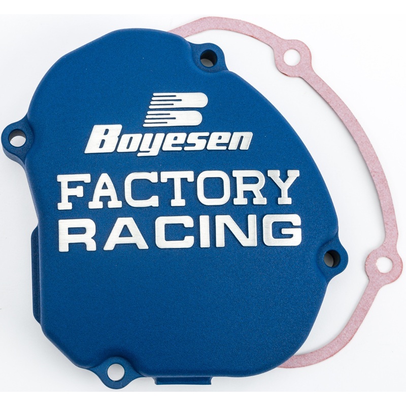 BOYESEN FACTORY RACING IGNITION COVER BLUE SC-33AL