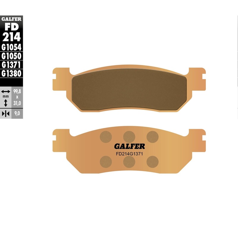 GALFER BRAKE PADS SINTERED FD214G1371 FD214G1371