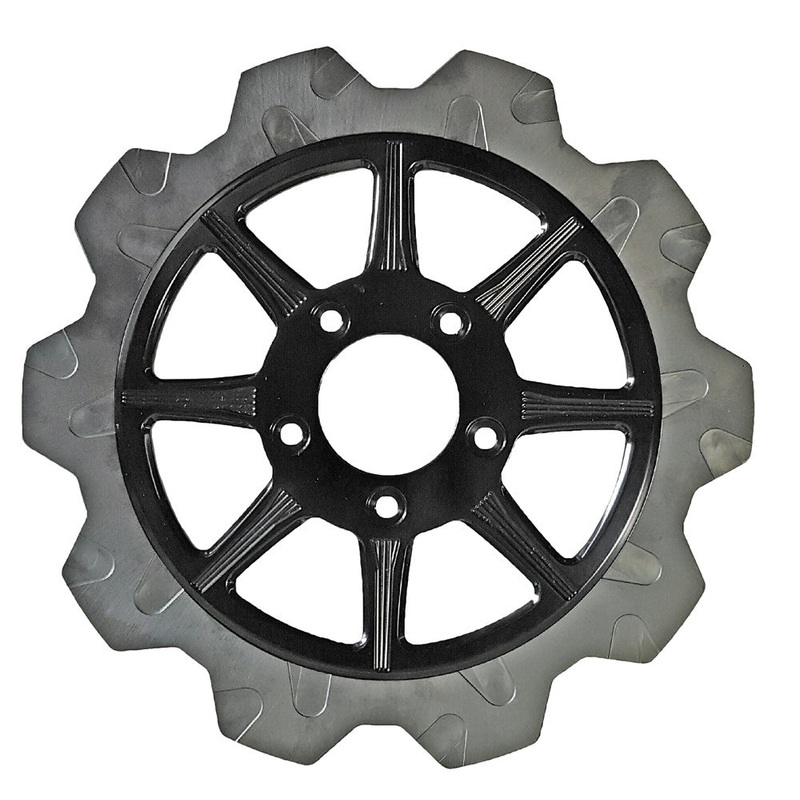 LYNDALL BRAKES HIGH CARBON STEEL PHOENIX FRONT ROTOR BLACK 11.5" 528-0315