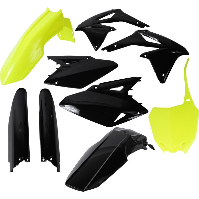 ACERBIS FULL PLASTIC KIT FLUORESCENT YELLOW/BLACK 2198045137