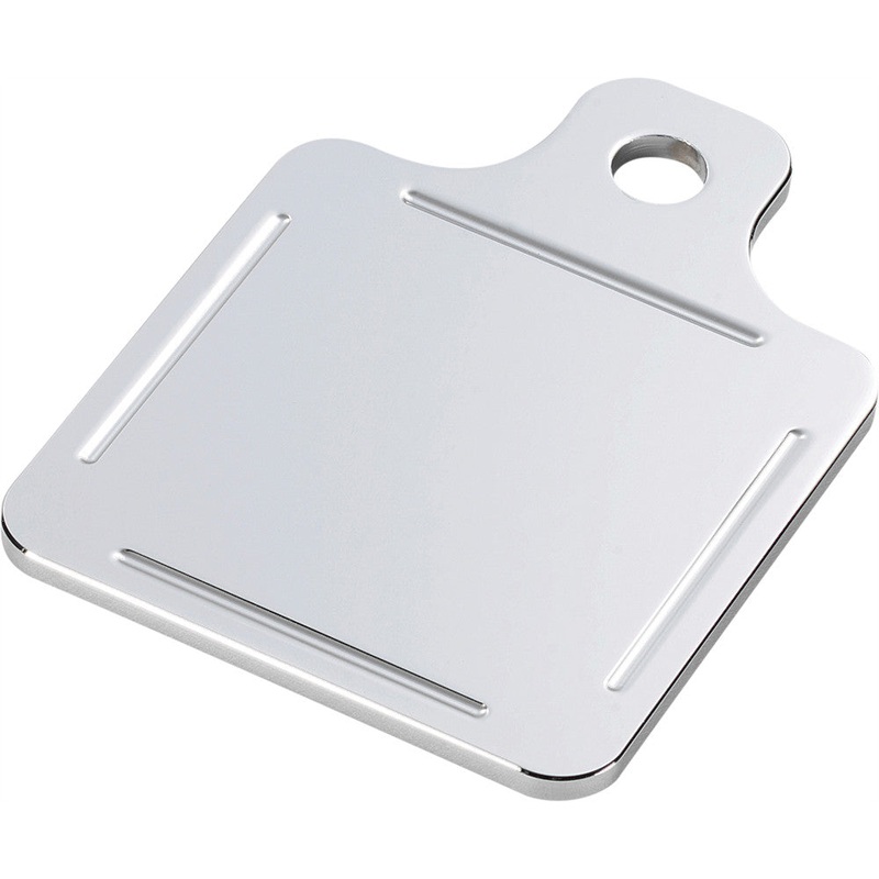 NOVELLO CENTER MOUNT INSPECTION PLATE BALL MILLED CHROME NIL-INS6