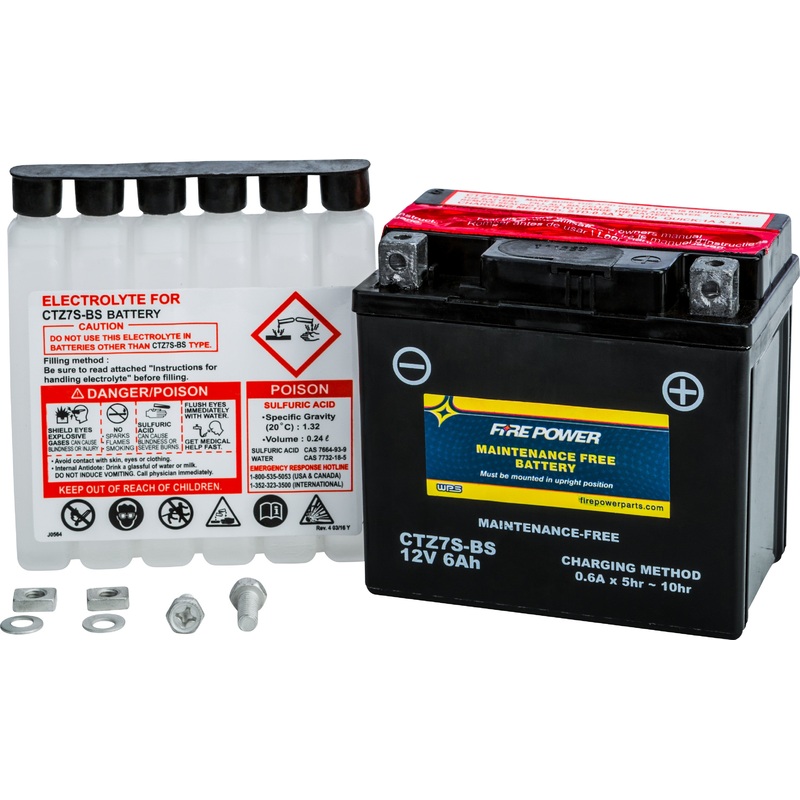 FIRE POWER BATTERY CTZ7S-BS MAINTENANCE FREE CTZ7S-BS