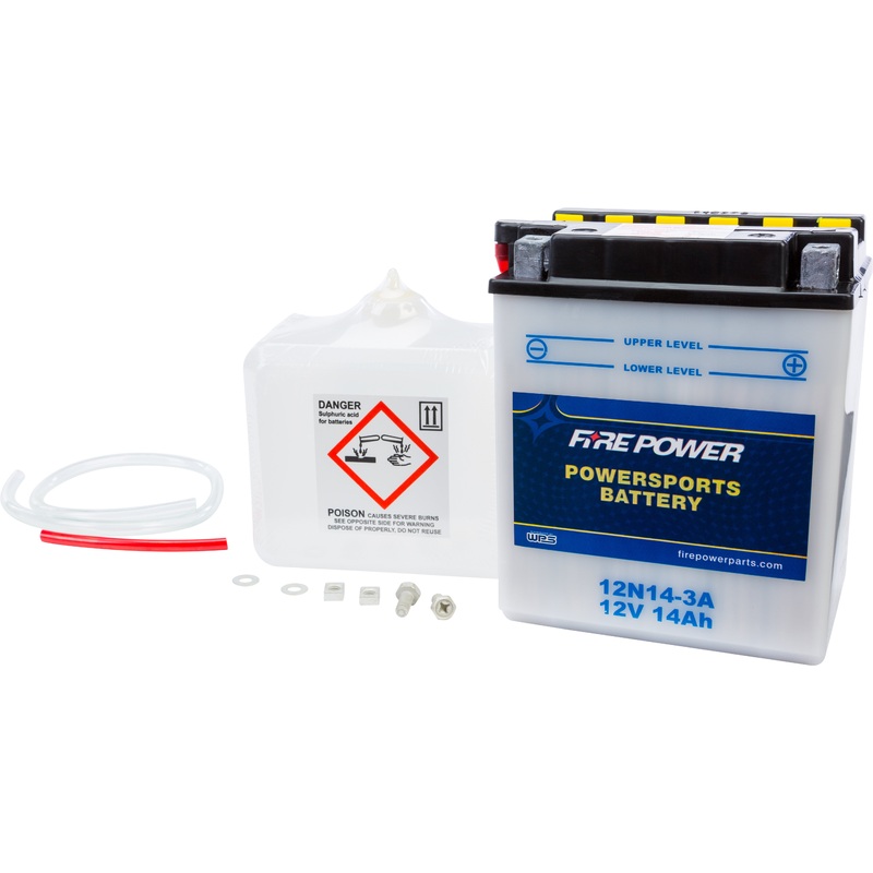 FIRE POWER BATTERY W/ACID 12N14-3A 12V 12N14-3A