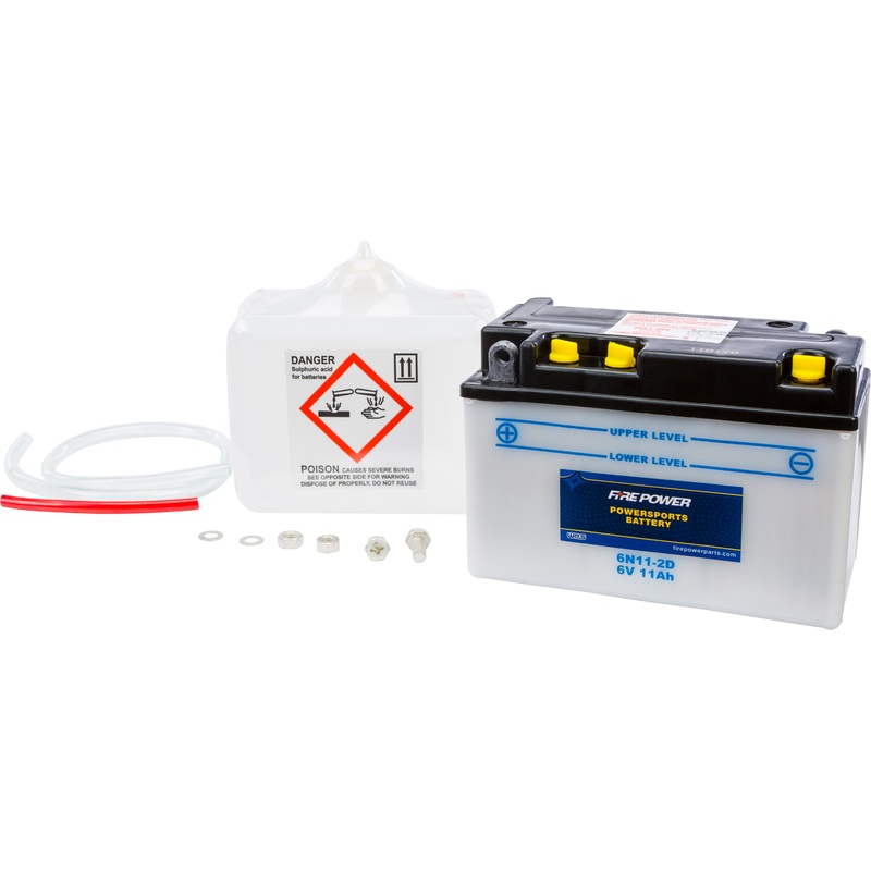 FIRE POWER BATTERY W/ACID 6N11-2D 6V 6N11-2D