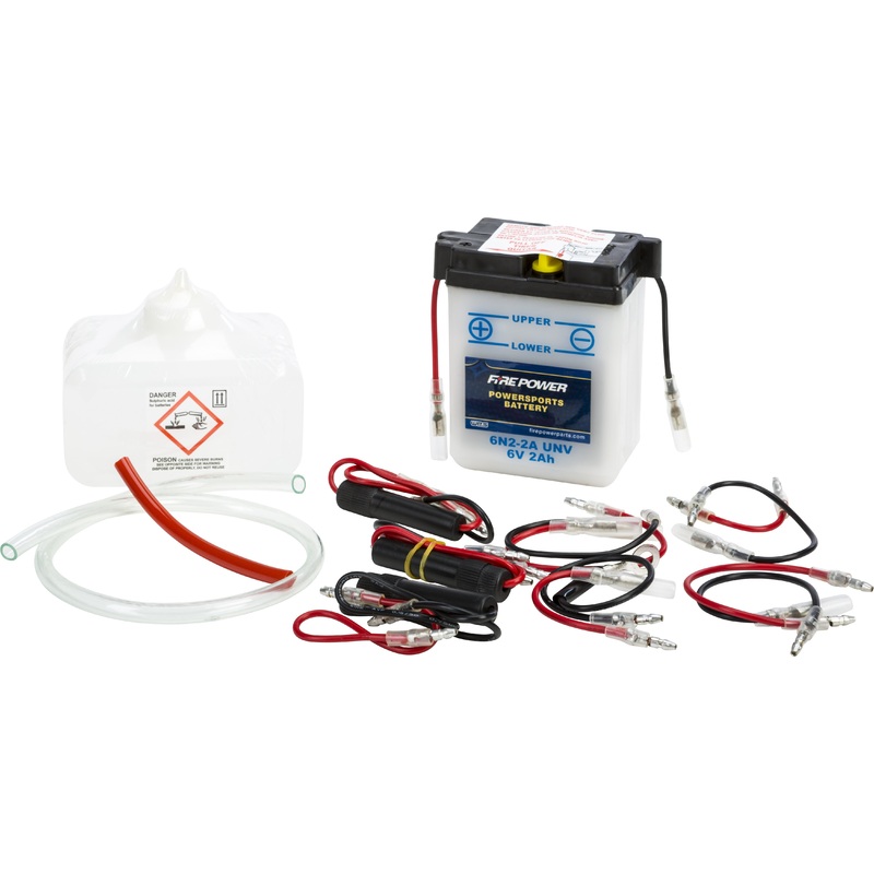 FIRE POWER BATTERY W/ACID 6N2-2A UNV 6V 6N2-2A/UNV