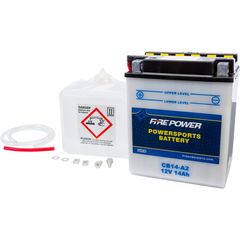 FIRE POWER BATTERY W/ACID CB14-A2 12V HEAVY DUTY CB14-A2