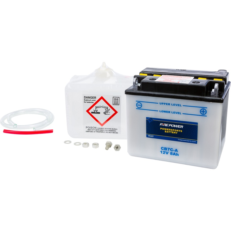 FIRE POWER BATTERY W/ACID CB7C-A 12V HEAVY DUTY CB7C-A