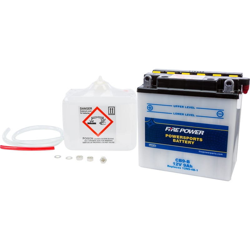 FIRE POWER BATTERY W/ACID CB9-B 12V HEAVY DUTY CB9-B
