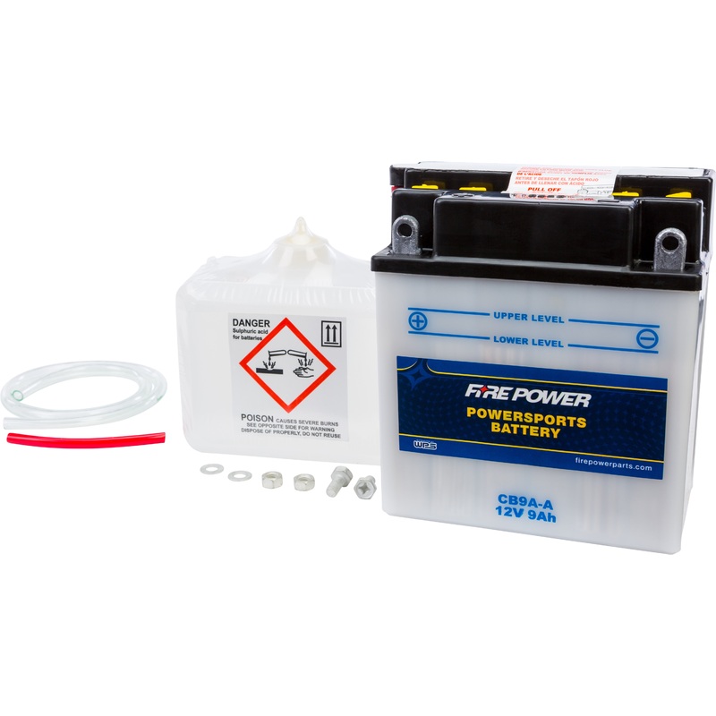 FIRE POWER BATTERY W/ACID CB9A-A 12V HEAVY DUTY CB9A-A