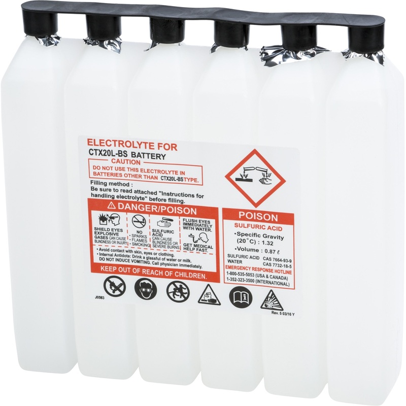 FIRE POWER SEALED BATTERY ELECTROLYTE PACK 900CC 900CC CTX