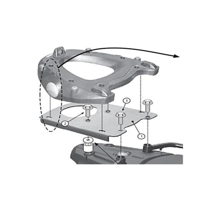 Givi Top Rack BMW F800GS ADV '13>