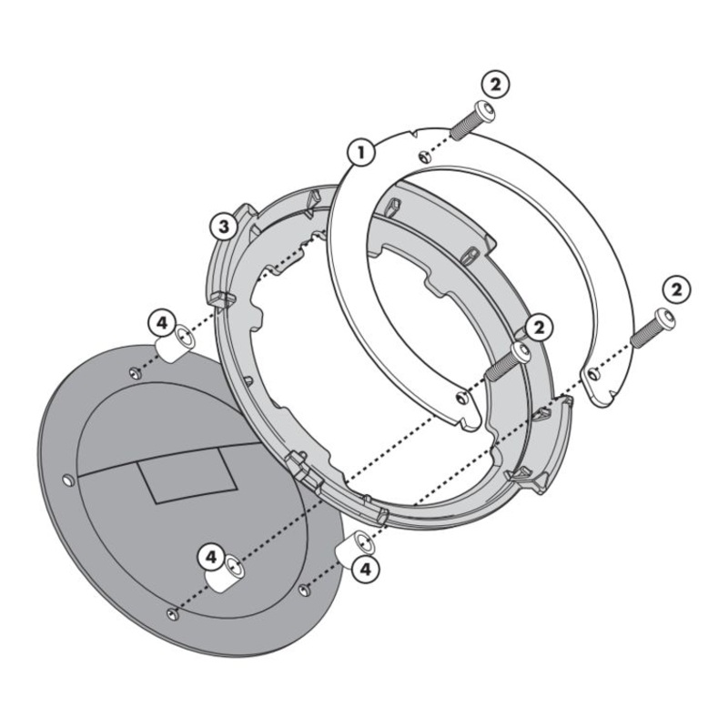 Givi BF32 Kawasaki Z1000 (14-16) Off Road Motorcycle Tanklock Flange