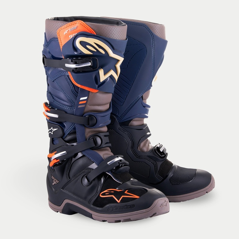 Alpinestars Tech 7 Drystar Enduro Boots - Black Night/Navy/Warm Gray