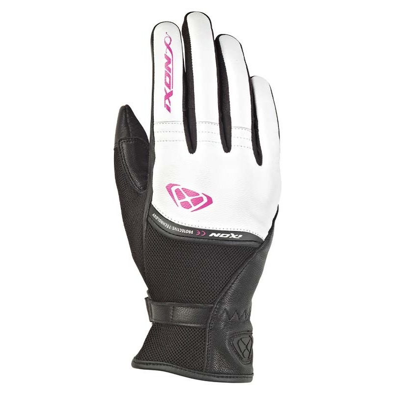 Ixon Rs Shine 2 Women's Gloves - Black/White/Fuschia