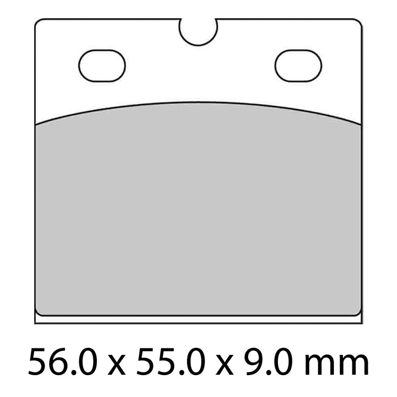 FERODO Brake Disc Pad Set - FDB108 CPRO Ceramic Grip Pro Compound - Non Sintered for Competition use