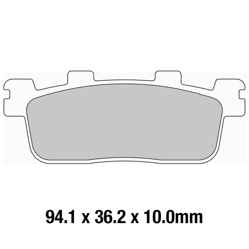 FERODO Brake Disc Pad Set - FDB2254 EF ECO Friction Compound - Non Sinter for Road