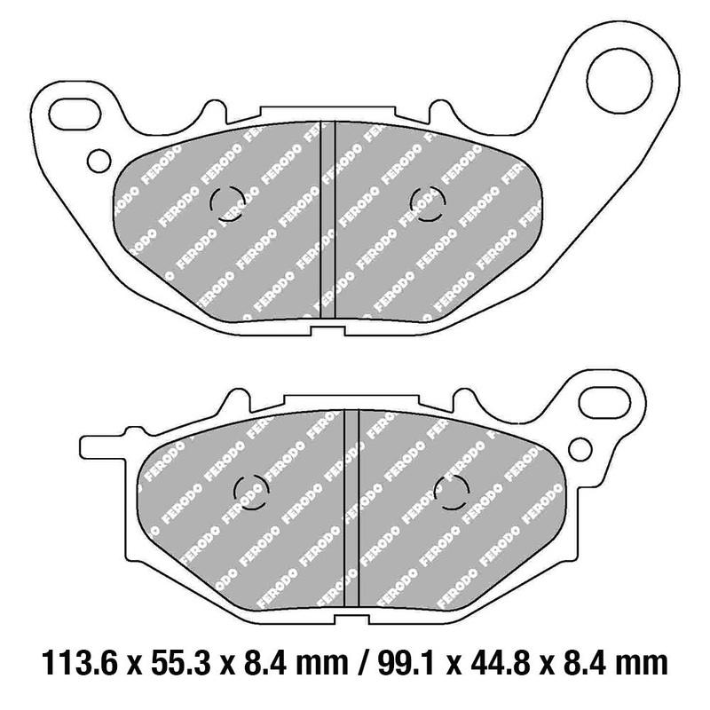 FERODO Brake Disc Pad Set - FDB2280 CPRO Ceramic Grip Pro Compound - Non Sintered for Competition use