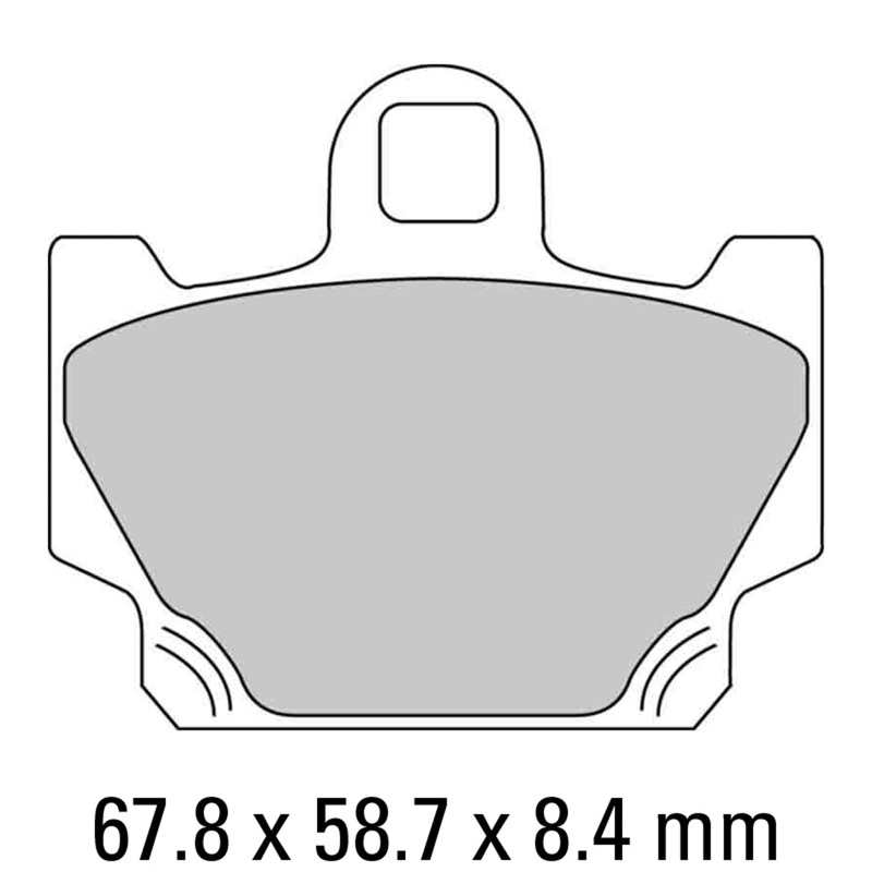 FERODO Brake Disc Pad Set - FDB311 P Platinum Compound - Non Sinter for Road or Competition